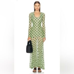 SIEDRES Jolli Long Green Dress